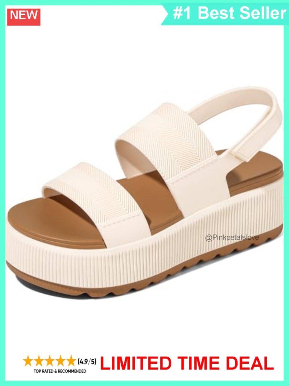 Platform Water Sandals Chunky Wedge Lug Sole Open Toe Comfort Summer Beach